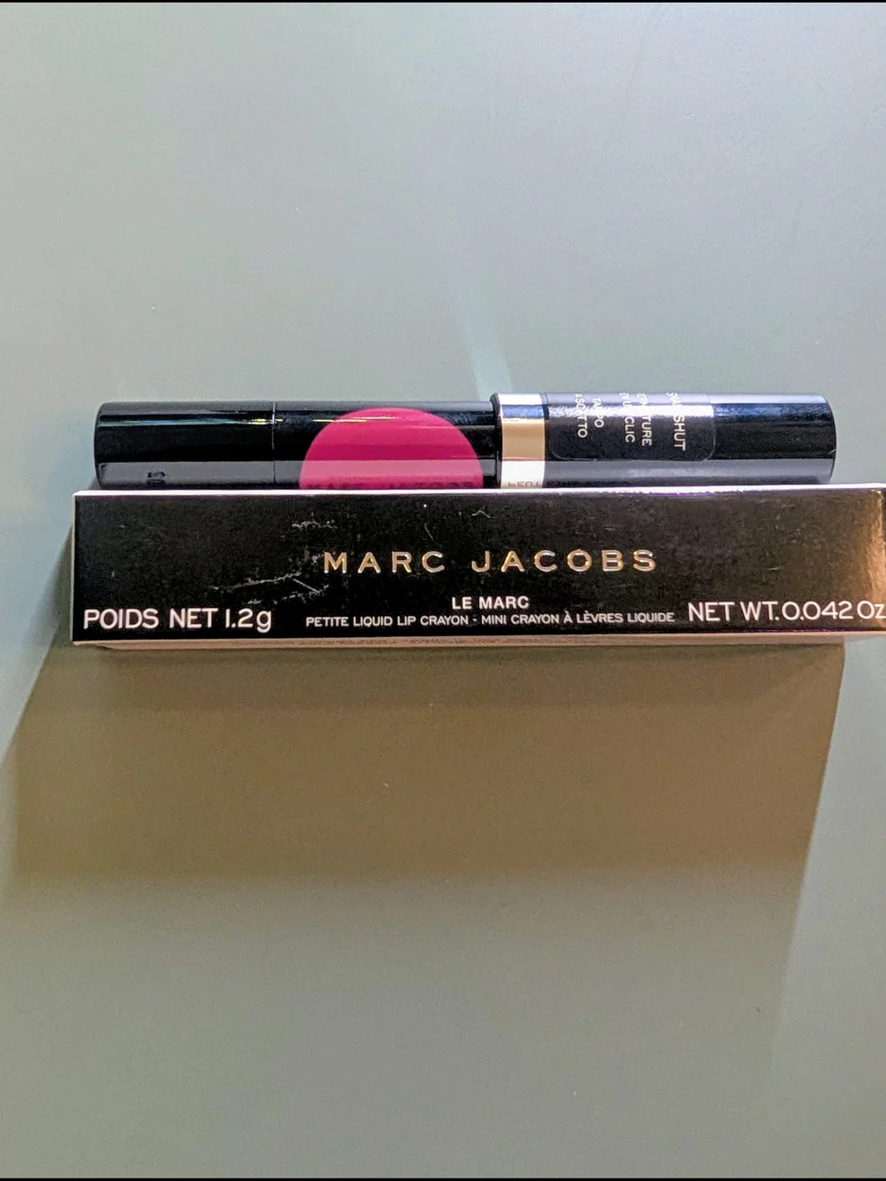Marc Jacobs Liquid Lip Crayon in Plum N Get it